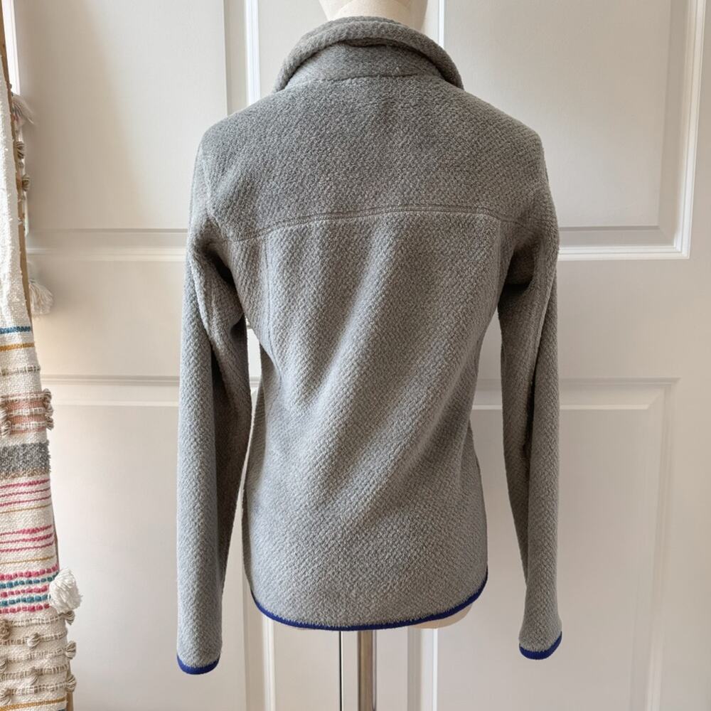 Patagonia Re-Tool Snap-T Fleece Grey Blue Pullover Sweater Women’s Size Small - Picture 4 of 10